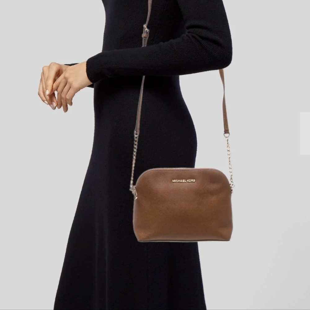 Saffiano Leather Crossbody Bag